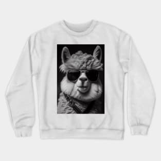 Alpaca-zing Attitude: The Coolest Alpaca in Town Crewneck Sweatshirt